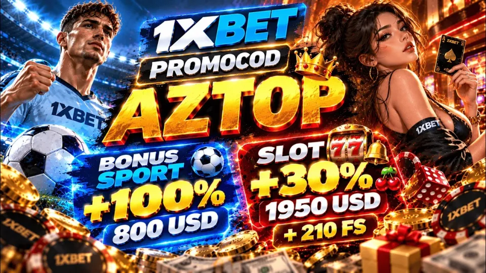 1xbet Bonus Today With Promo Code AZTOP